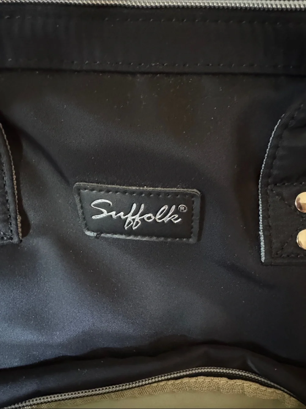 BRAND NEW Suffolk Black Women's Dance Backpack Tote with White-Trim Zippers